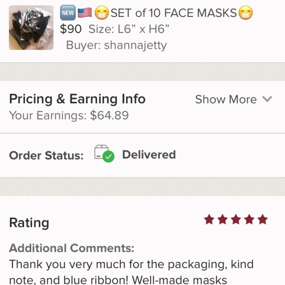 SALE! UNISEX USA FAMILY PACK - 10 Face Masks - Picture 6 of 7